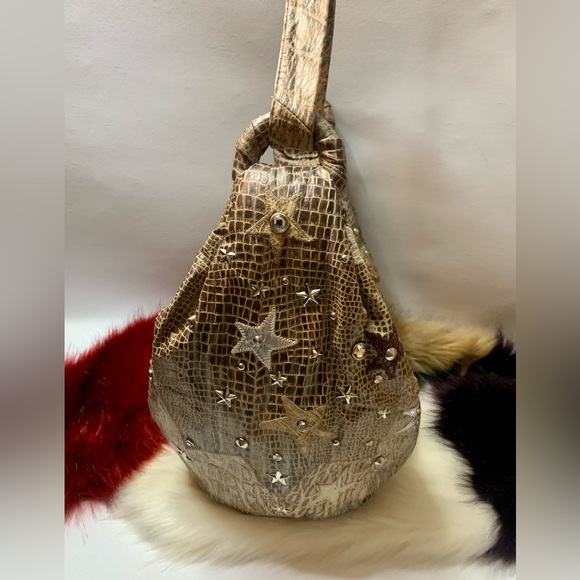 💎VIVA OF CALIFORNIA USA💎Snakeskin hobo,Large and beautiful bag.💎#VIVA - Picture 3 of 17